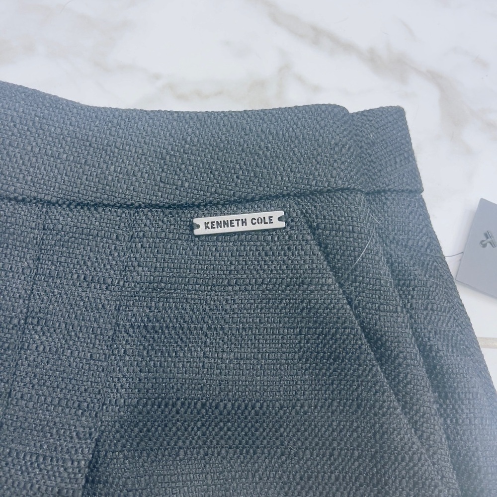 Kenneth Cole Charcoal Textured Skort